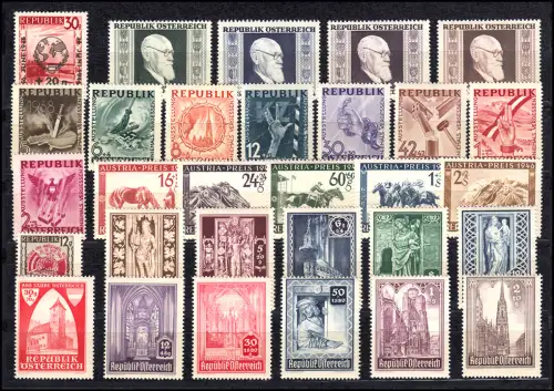 771-800 Österreich-Jahrgang 1946 komplett, postfrisch **