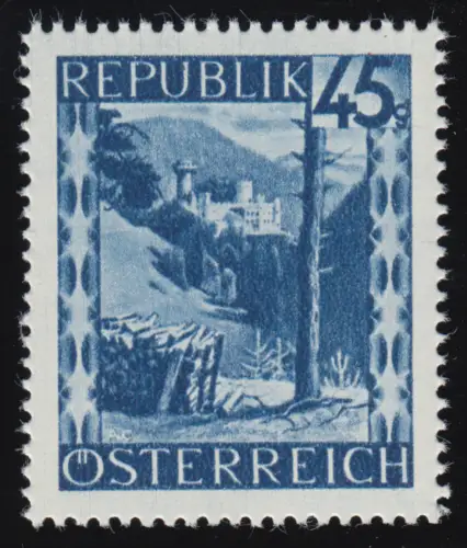 759 Landschaften 45 g, Burg Hartenstein /Niederösterreich, postfrisch **