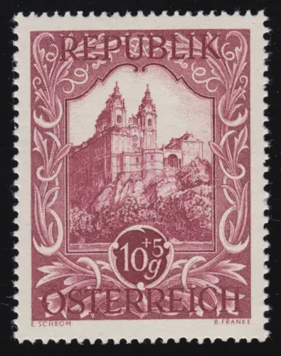 814 Ausstellung Wiener Künstlerhaus, Benediktinerstift Melk, 10 g + 5 g, **