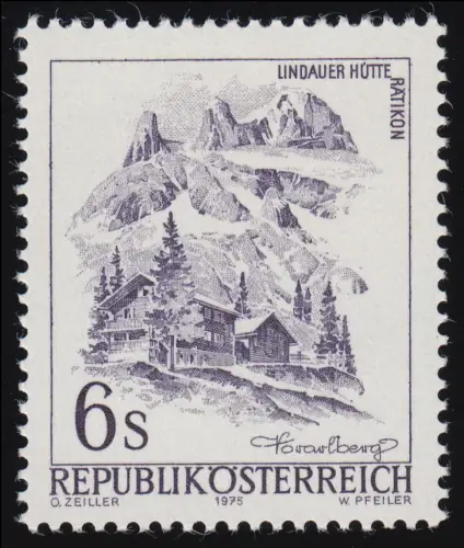 1477 F Schönes Österreich 6 S - ohne Rastertiefdruck (Rahmen), ** Fotoattest
