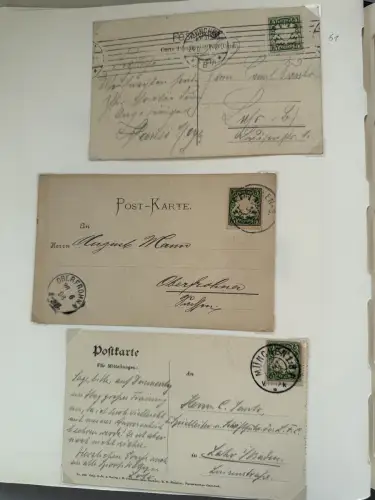 Altdeutschland Bayern - Sammlung im Vordruck-Binder, meist gestempelt O