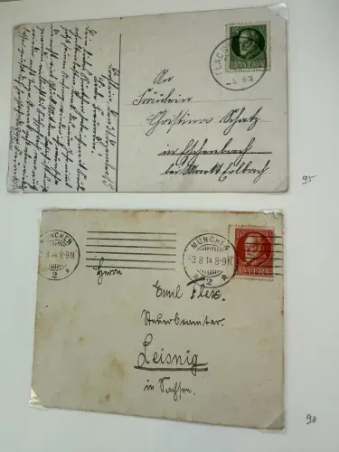 Altdeutschland Bayern - Sammlung im Vordruck-Binder, meist gestempelt O