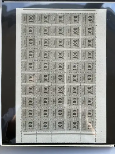 Altdeutschland Bayern - Sammlung im Vordruck-Binder, meist gestempelt O