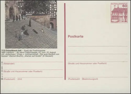 P138-p1/001 - 7170 Schwäbisch Hall, Freilichtspiele **