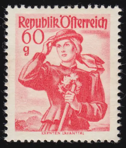 905 Freimarke Trachten 60 g, Kärnten / Lavanttal, postfrisch **