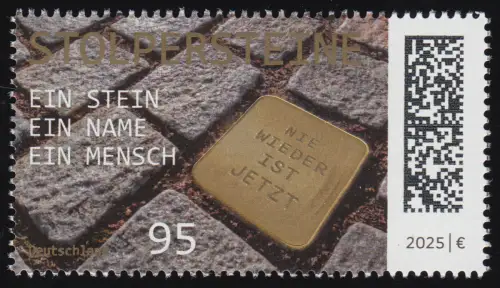 3941 Stolpersteine - Mahnmal gegen den Nationalsozialismus, postfrisch **