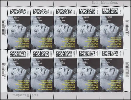 3939 Margot Friedländer, Antifaschistin - Seid Menschen, 10er-Bogen **