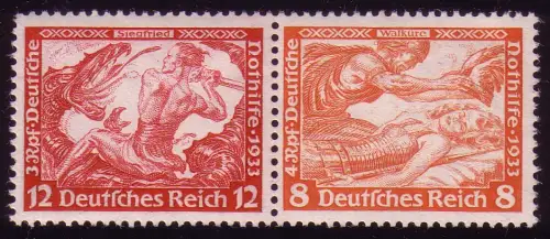 Wagner Zusammendruck W55 12+8, postfrisch **