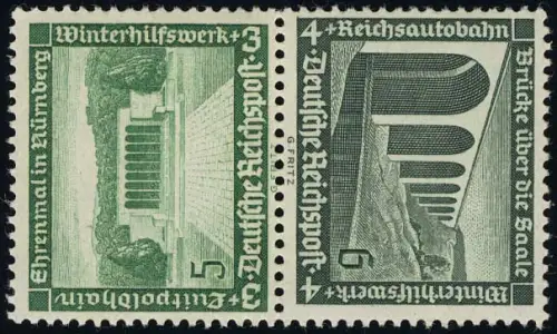Bauten 1936 Zusammendruck SK 29 5+6, postfrisch **
