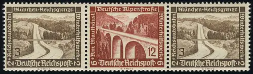 Bauten 1936 Zusammendruck W116 3+12+3, postfrisch **