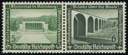 Bauten 1936 Zusammendruck W119 5+6, postfrisch **