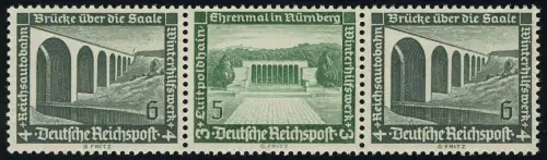 Bauten 1936 Zusammendruck W122 6+5+6, postfrisch **