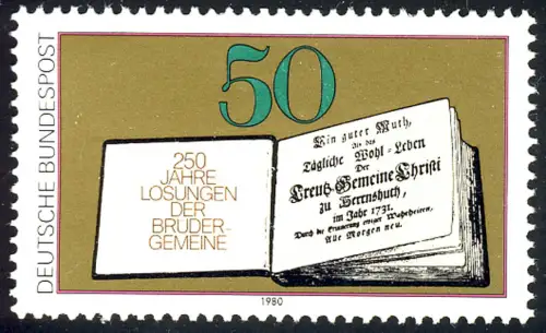 1054 Losungsbuch der Brüdergemeinde, postfrisch **