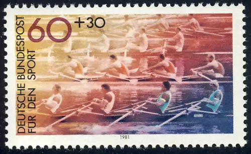 1094 Sporthilfe 60+30 Pf Rudern, postfrisch **