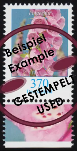 3501 Blume Fingerhut 370 Cent, aus Bogen, gestempelt O