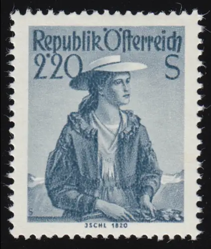 978 Freimarke Trachten 2,20 S, Salzkammergut / Ischl, postfrisch **