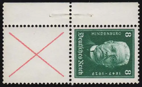 Hindenburg 1927 ZD S 37, postfrisch **
