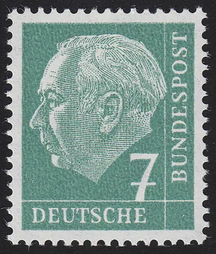 181x Ww Heuss 7 Pf glatte Gummierung, postfrisch **