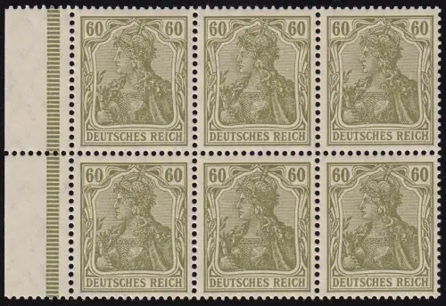 Germania/Ziffern 1921 HBL 33A, postfrisch **