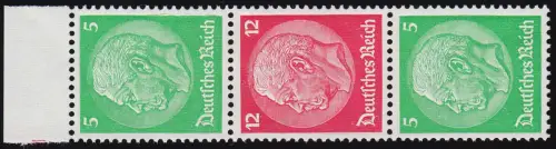 Hindenburg 1933 ZD S107 5+12+5, postfrisch **