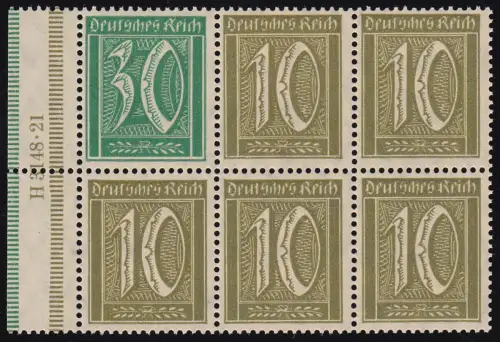 Germania/Ziffern 1921 HBL 36A HAN1, postfrisch **