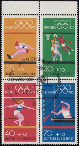 HBl. 22 - Heftchenblatt aus MH 17 Olympia 1972, SST Schlussfeier München