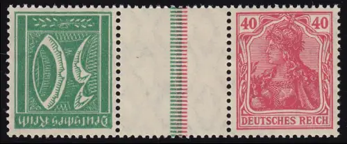 Germania/Ziffern 1921 ZD KZ8, postfrisch **