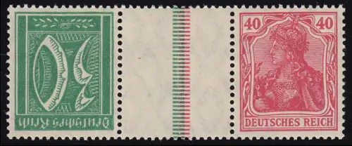 Germania/Ziffern 1921 ZD KZ8, postfrisch **