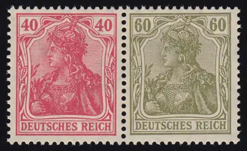 Germania/Ziffern 1921 ZD W17, postfrisch **