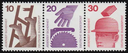 W39 ZD Unfall 10-20-30 Pf., postfrisch **