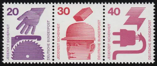 W41 ZD Unfall 20-30-40 Pf., postfrisch **