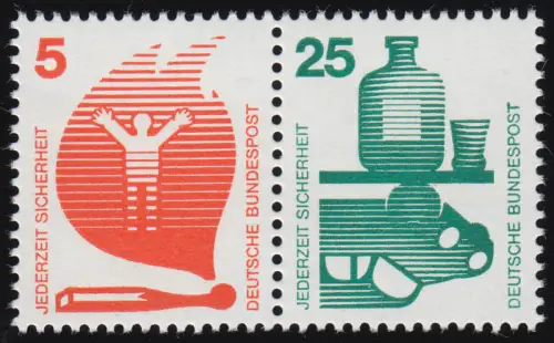 W43 ZD Unfall 5-25 Pf., postfrisch **