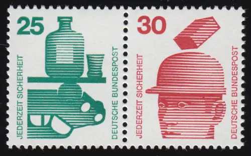 W45 ZD Unfall 25-30 Pf., postfrisch **