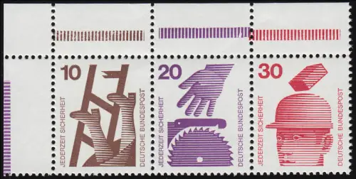 ER W39.1 ZD Unfall 10-20-30 Pf. Ecke oben links, postfrisch **