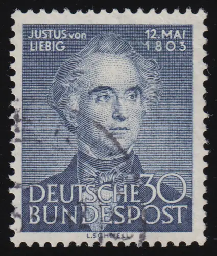 166 Justus von Liebig - Marke, gestempelt O