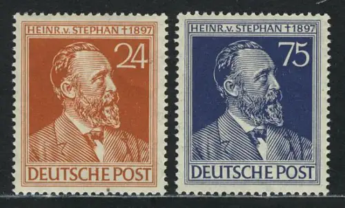 963-964 Heinrich von Stephan 1947, Satz postfrisch **