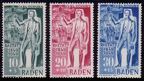 50-52I Schurz Type I, Satz postfrisch **