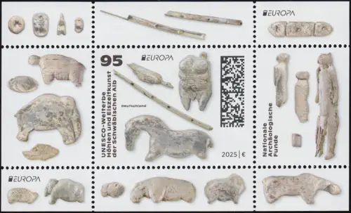 Block 94 3907 Höhlen- und Eiszeitkunst - UNESCO Welterbe, postfrisch ** / MNH