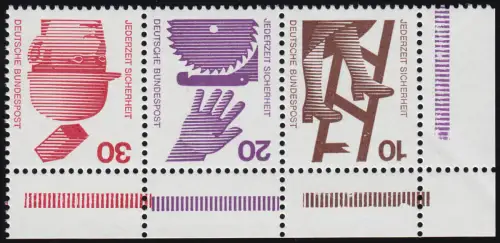 ER W39.4 ZD Unfall 10-20-30 Pf. Ecke unten rechts, postfrisch **