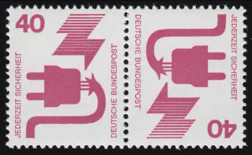 K12 ZD Unfall Kehrdruck 40 Pf., postfrisch **