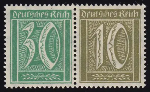 Germania/Ziffern 1921 ZD W19, postfrisch **