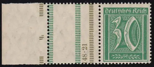 Germania/Ziffern 1921 ZD RL14, postfrisch **