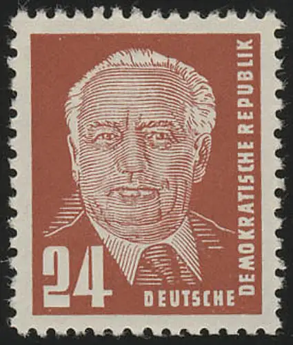 324va XI Wilhelm Pieck 24 Pf Wz.2 XI, postfrisch **