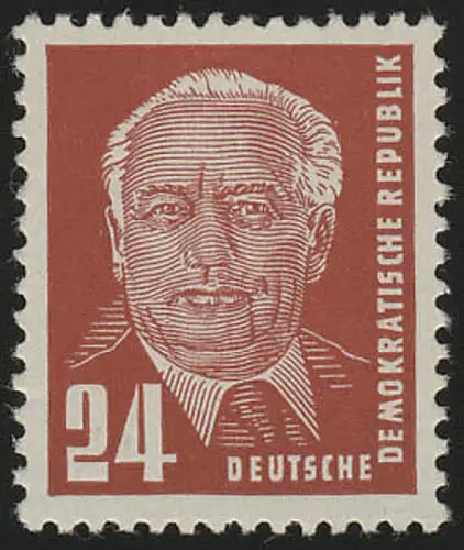 324vb XI Wilhelm Pieck 24 Pf Wz.2 XI, postfrisch **