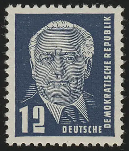 323va XII Wilhelm Pieck 12 Pf Wz.2 XII, postfrisch **