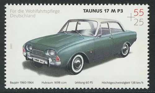 2365 Wohlfahrt Oldtimer 55+25 C Ford Taunus, postfrisch **