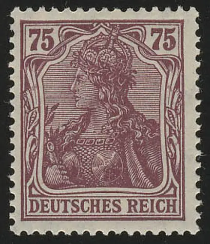 148II Germania 75 Pf Drucktype II, postfrisch **