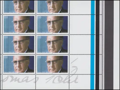 1963L Dehler - verzähnter Bogen mit breiten Rändern unten rechts, postfrisch **