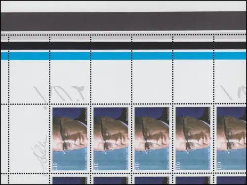 1963L Dehler - verzähnter Bogen mit breiten Rändern oben rechts, FA Schlegel **