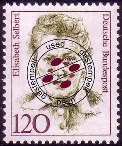 1338 Frauen der deutschen Geschichte 120 Pf Selbert, gestempelt O